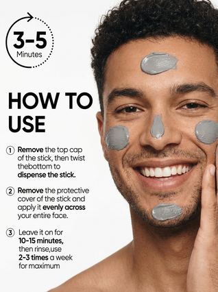 Alaska Volcano Pore Clay Stick For Men